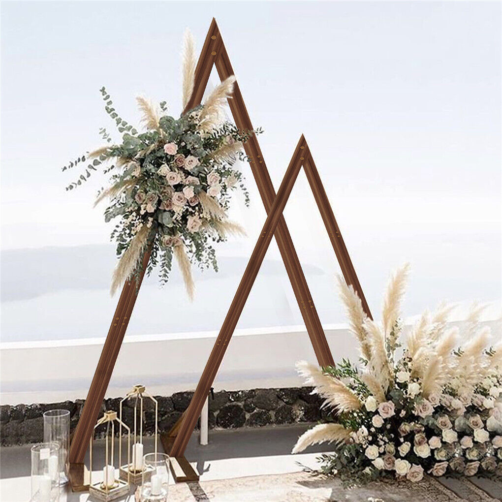 Wooden triangle arch - For hire in Adelaide Only