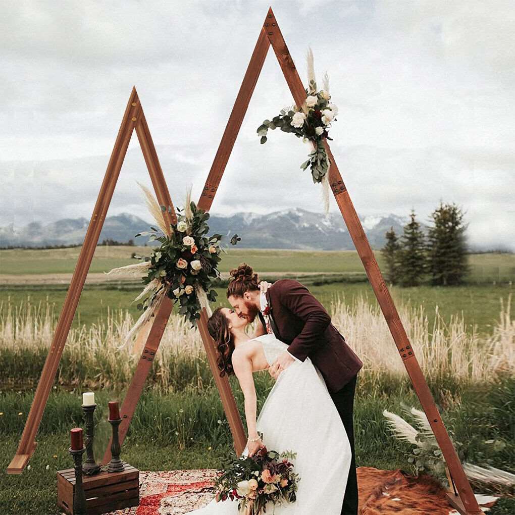 Wooden triangle arch